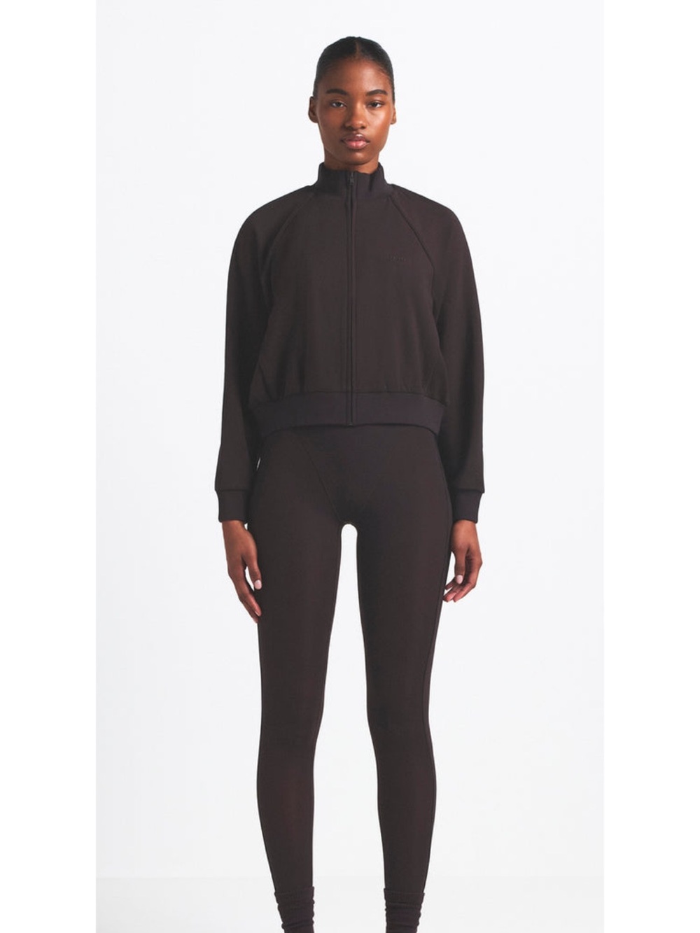 NWOT NikeSKIMS Matte Tricot Track Jacket Dark Espresso — Size XL
